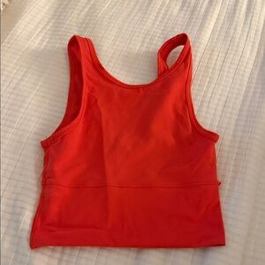 Carnation red power pivot lululemon tank top
